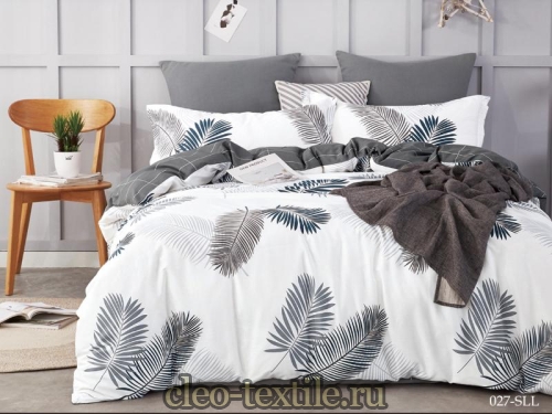 постельное белье cleo satin lux 16/027-sll 1.5 спальное