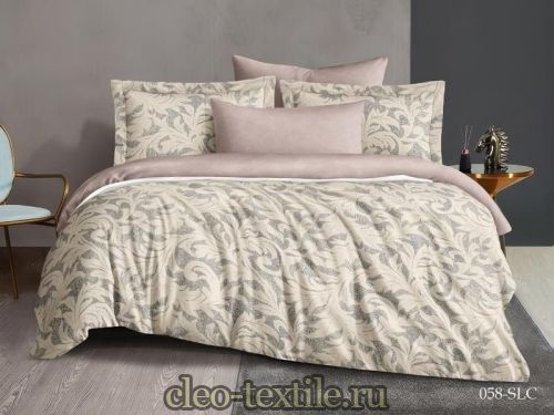 постельное белье cleo satin lux 31/058-sl евро